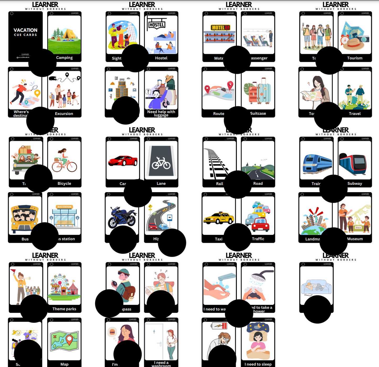 VACATION CARDS EN/ES/FR