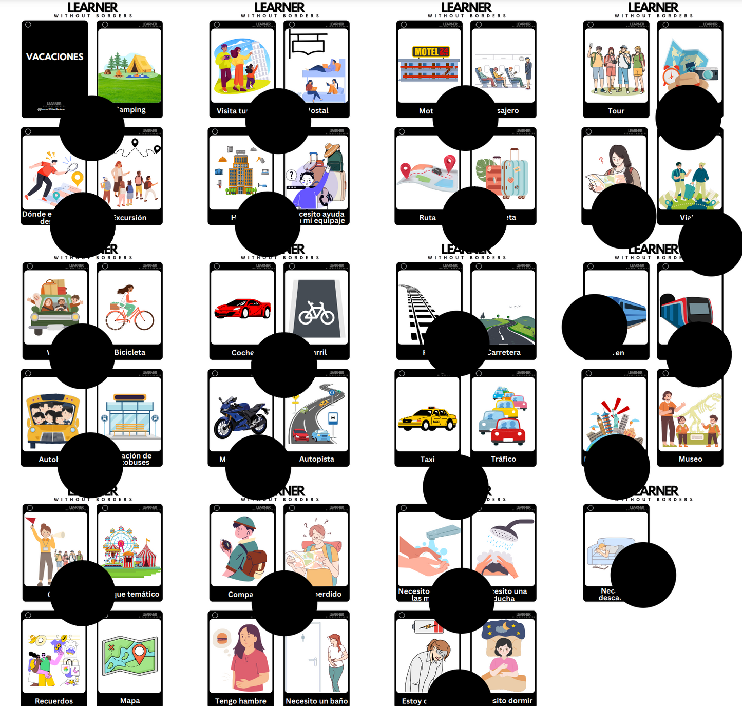VACATION CARDS EN/ES/FR