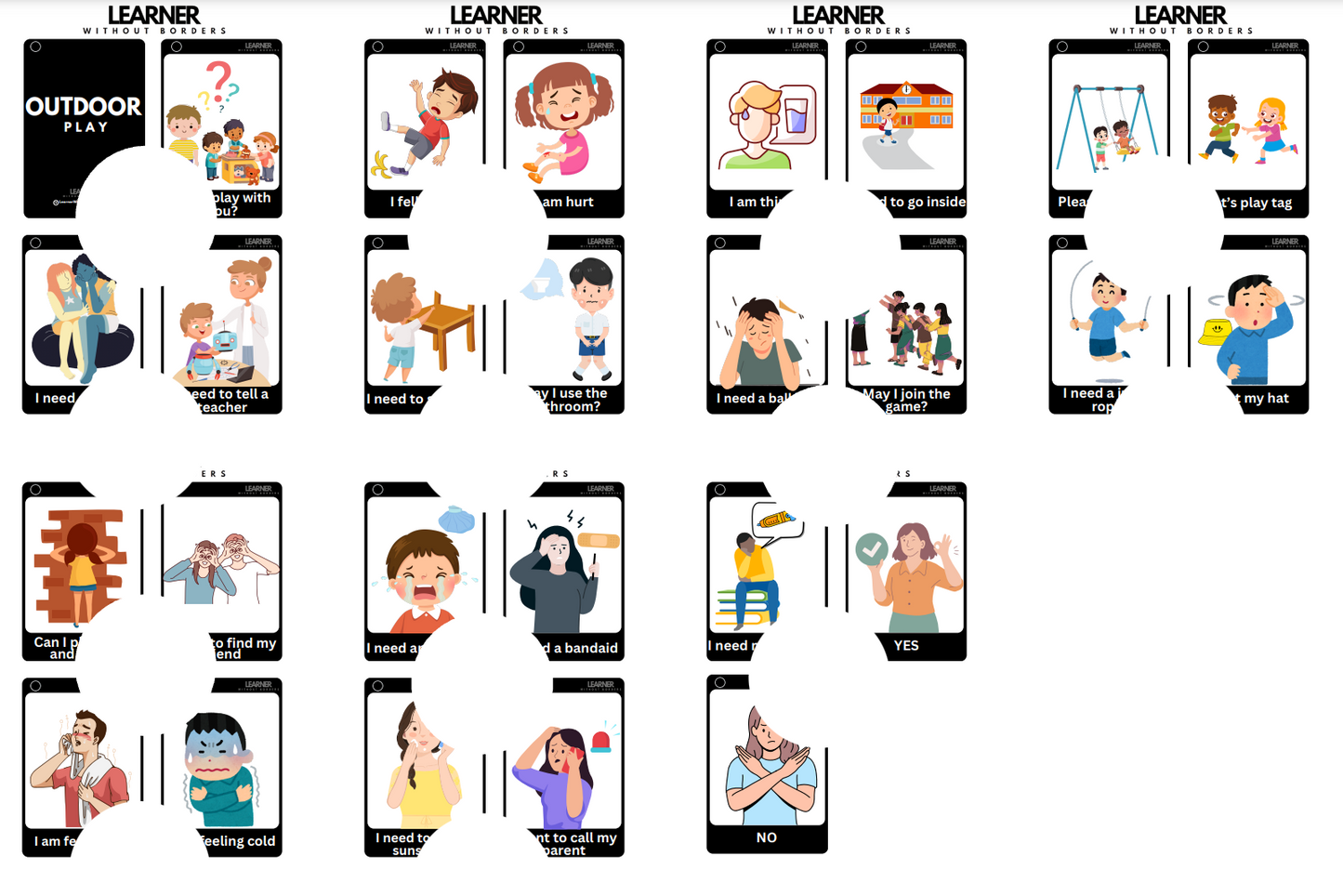 Outdoor Play Cards EN/ES/FR