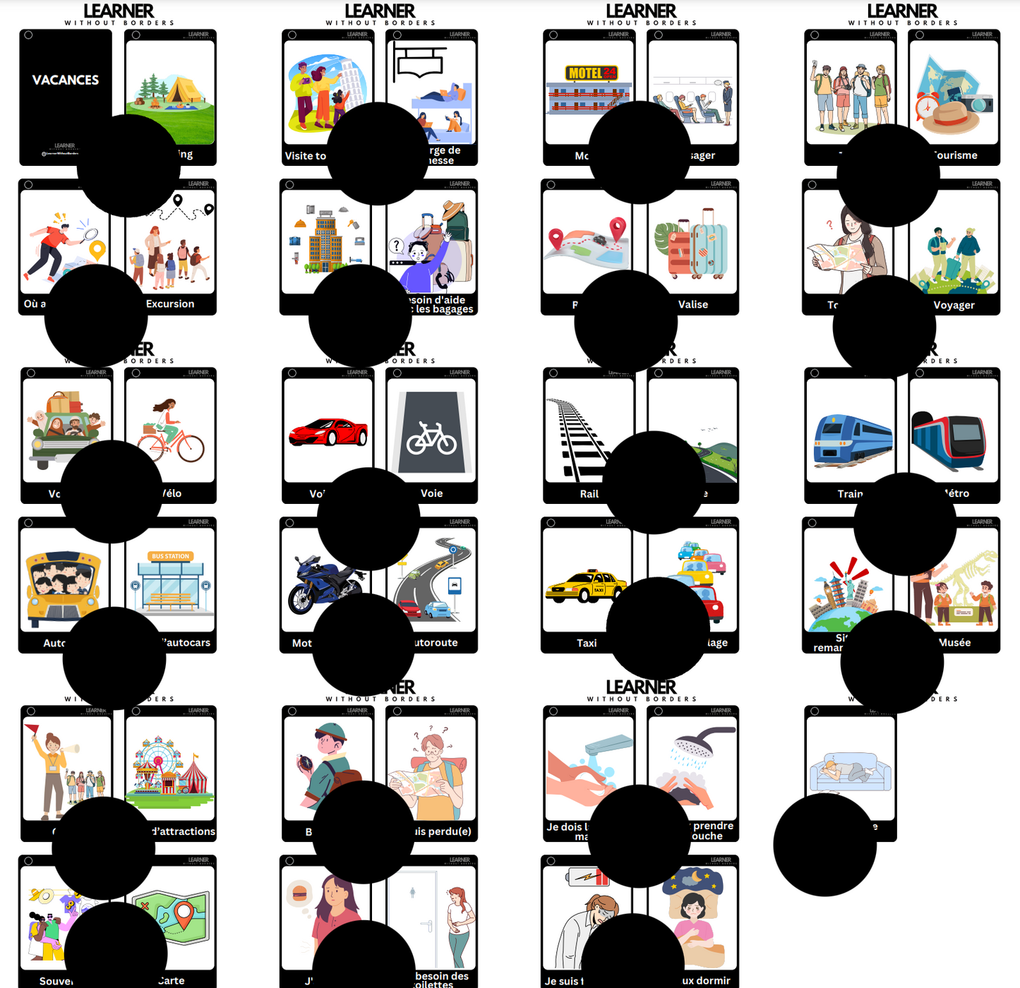 Travel Cards EN/ES/FR