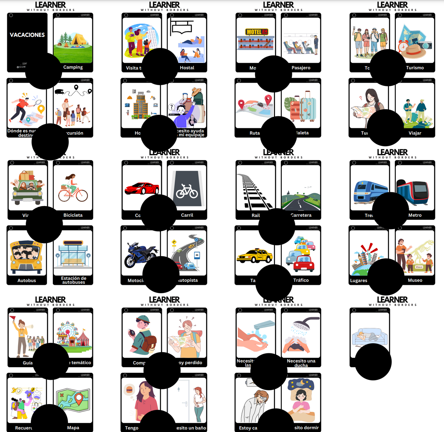 Travel Cards EN/ES/FR