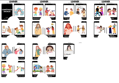 Social Skills Cards EN/ES/FR